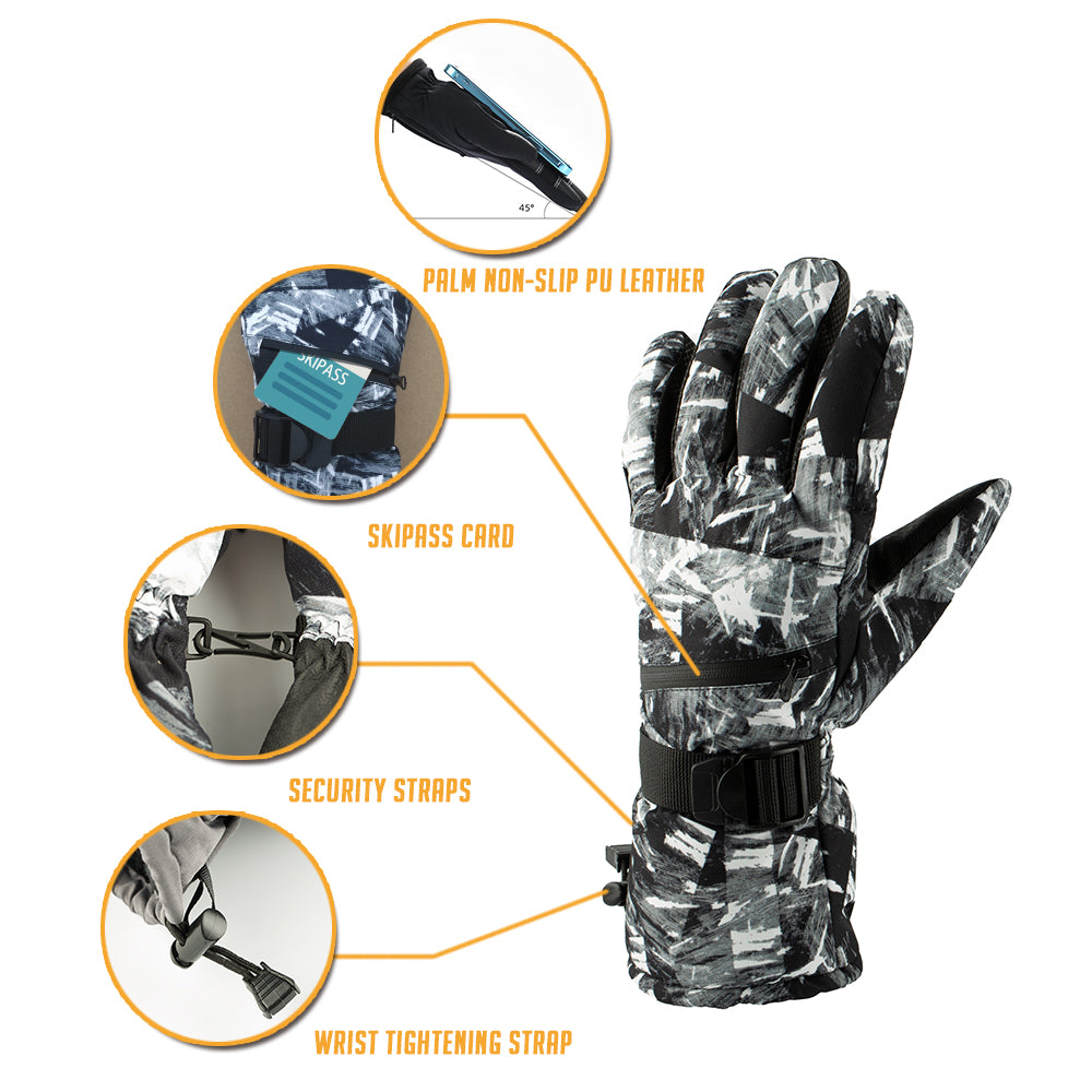 HERCULES Ski Gloves Winter Snowboard Snowmobile Gloves Hercules Fishing Tackle
