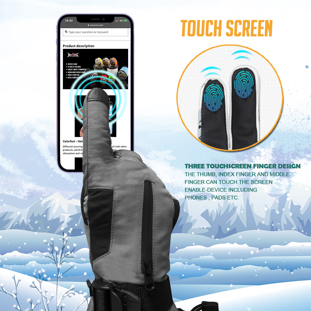 HERCULES Ski Gloves Winter Snowboard Snowmobile Gloves Hercules Fishing Tackle