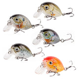 HERCULES 4cm 4g Micro Cranbaits Fishing Lures 5pcs HERCULES