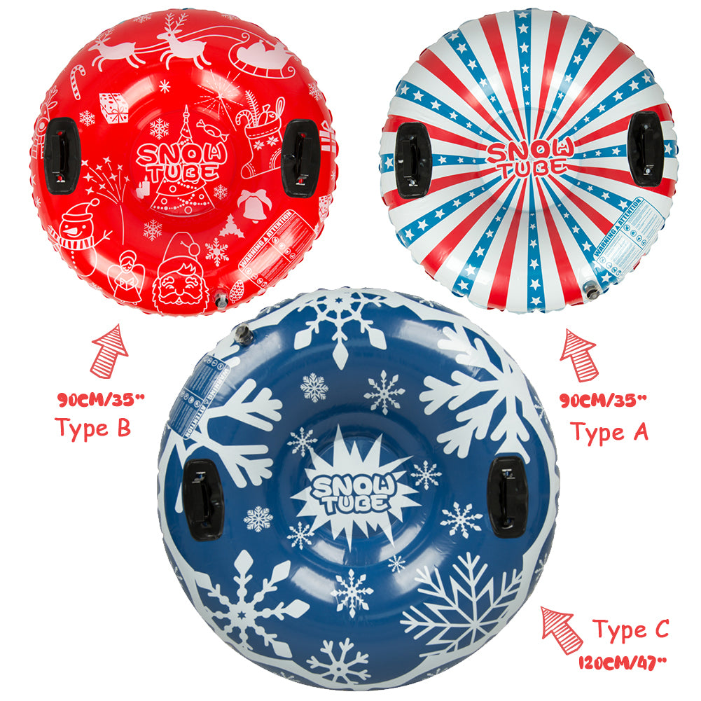 HERCULES Snow Tube, Inflatable Sleds for Kids and Adults with Handles HERCULES