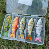 HERCULES Multi Jointed Swimbaits Fishing Lures 6-Jointed Baits Random Color