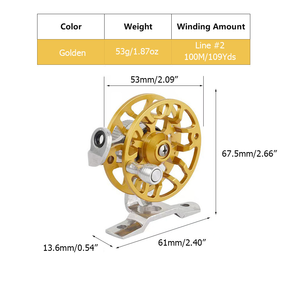Aluminum Alloy Ice Fishing Reel HERCULES