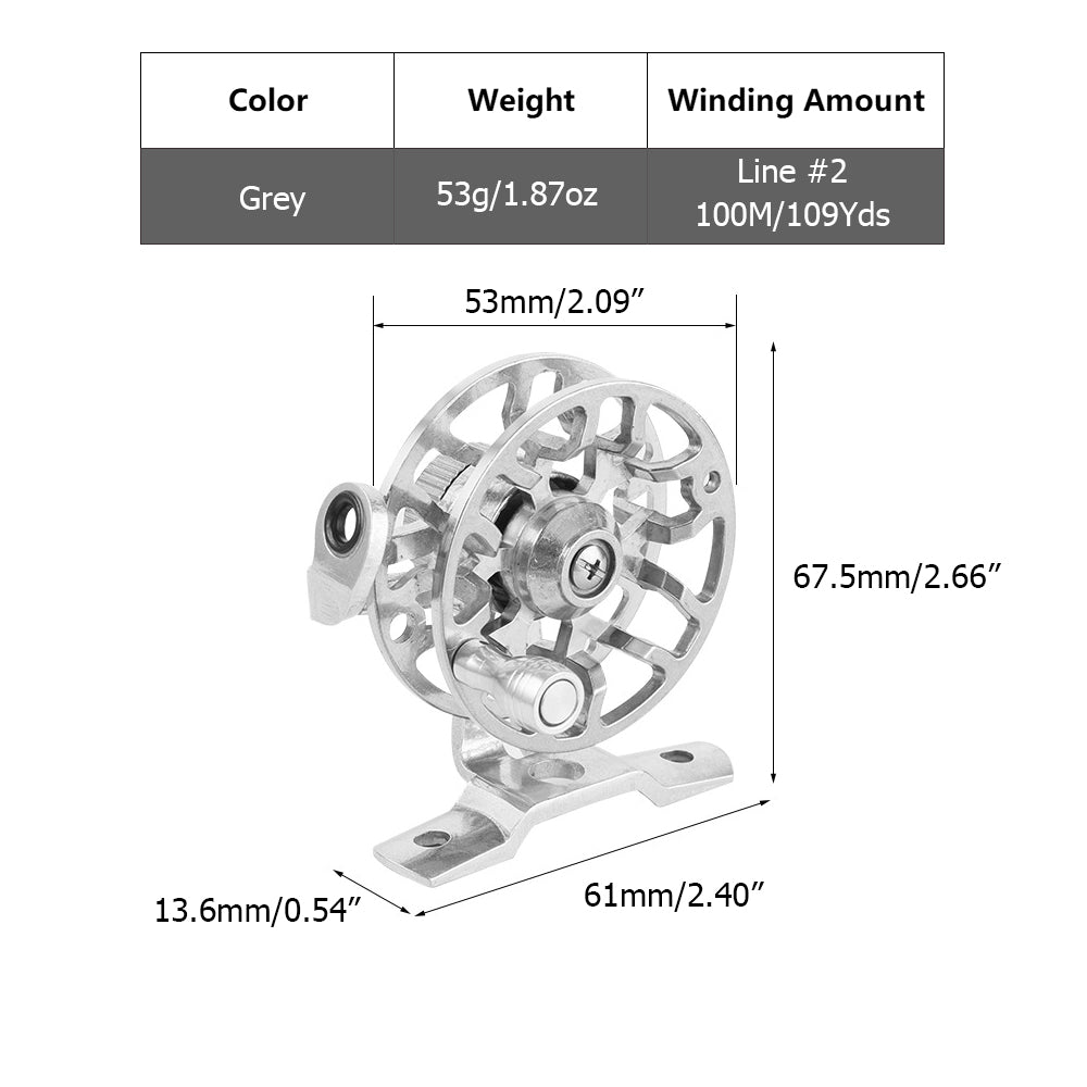 Aluminum Alloy Ice Fishing Reel HERCULES