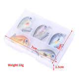 HERCULES 5Pcs/Box Mini Crankbaits Set Fishing Lures Hard Baits Swimbaits Boat Ocean Topwater Lures for Trout Bass Perch Fishing Lures HERCULES SALE