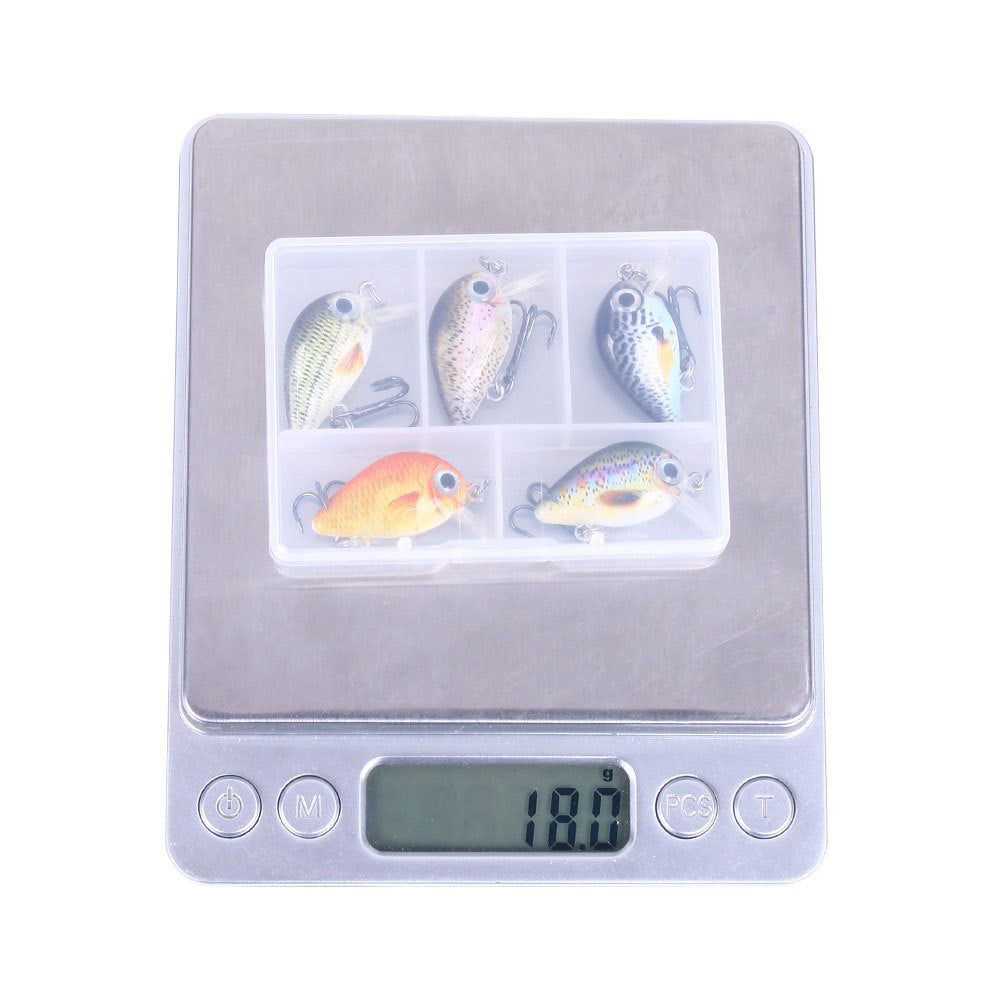 HERCULES 5Pcs/Box Mini Crankbaits Set Fishing Lures Hard Baits Swimbaits Boat Ocean Topwater Lures for Trout Bass Perch Fishing Lures HERCULES SALE