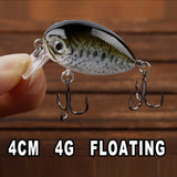 HERCULES 4cm 4g Micro Cranbaits Fishing Lures 5pcs HERCULES