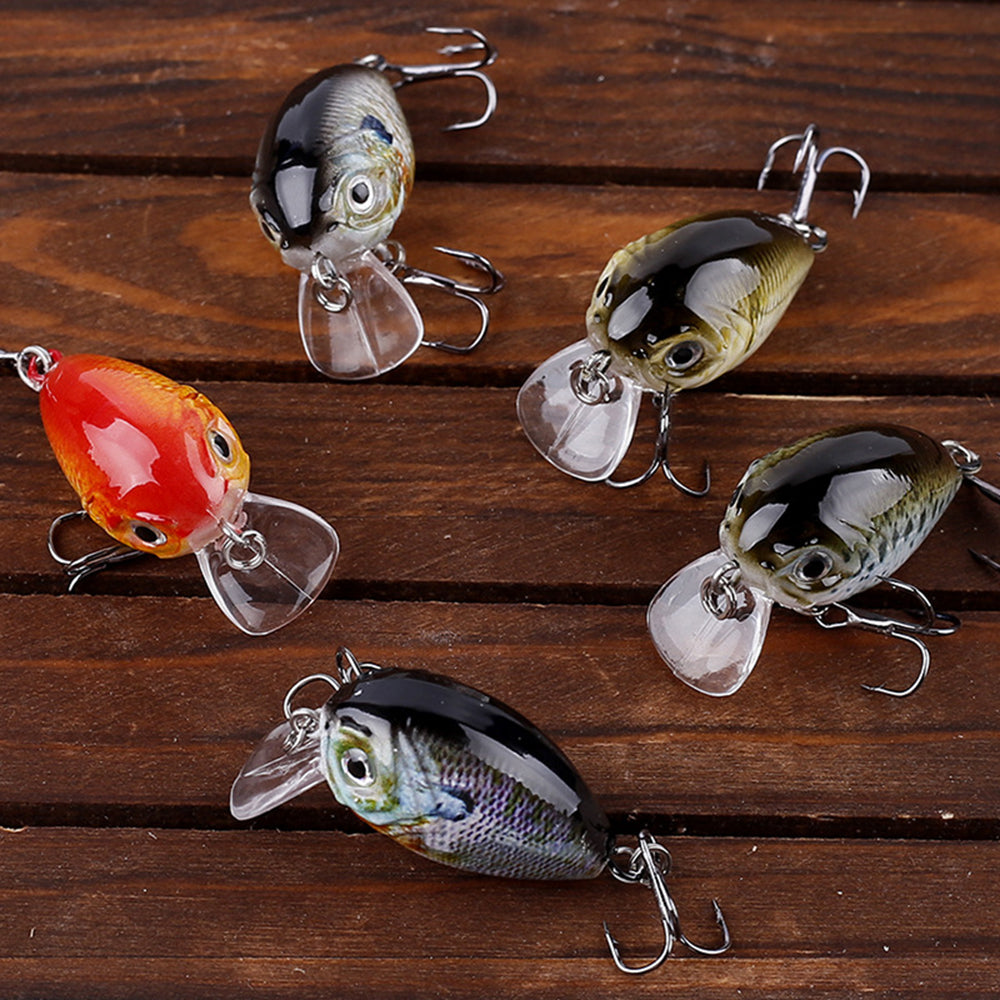 HERCULES 4cm 4g Micro Cranbaits Fishing Lures 5pcs HERCULES