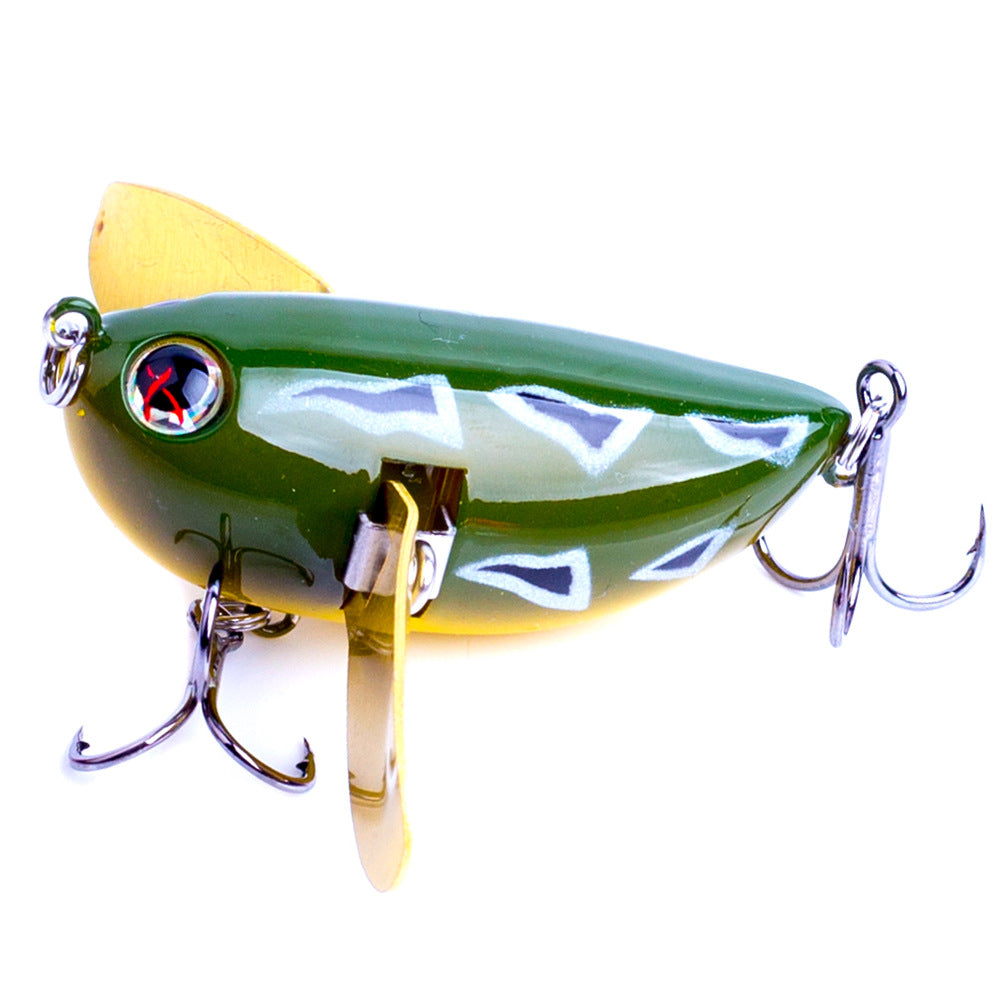 2.36" Topwater Hard Bait Wobbler Bee Popper Fishing Lures HERCULES