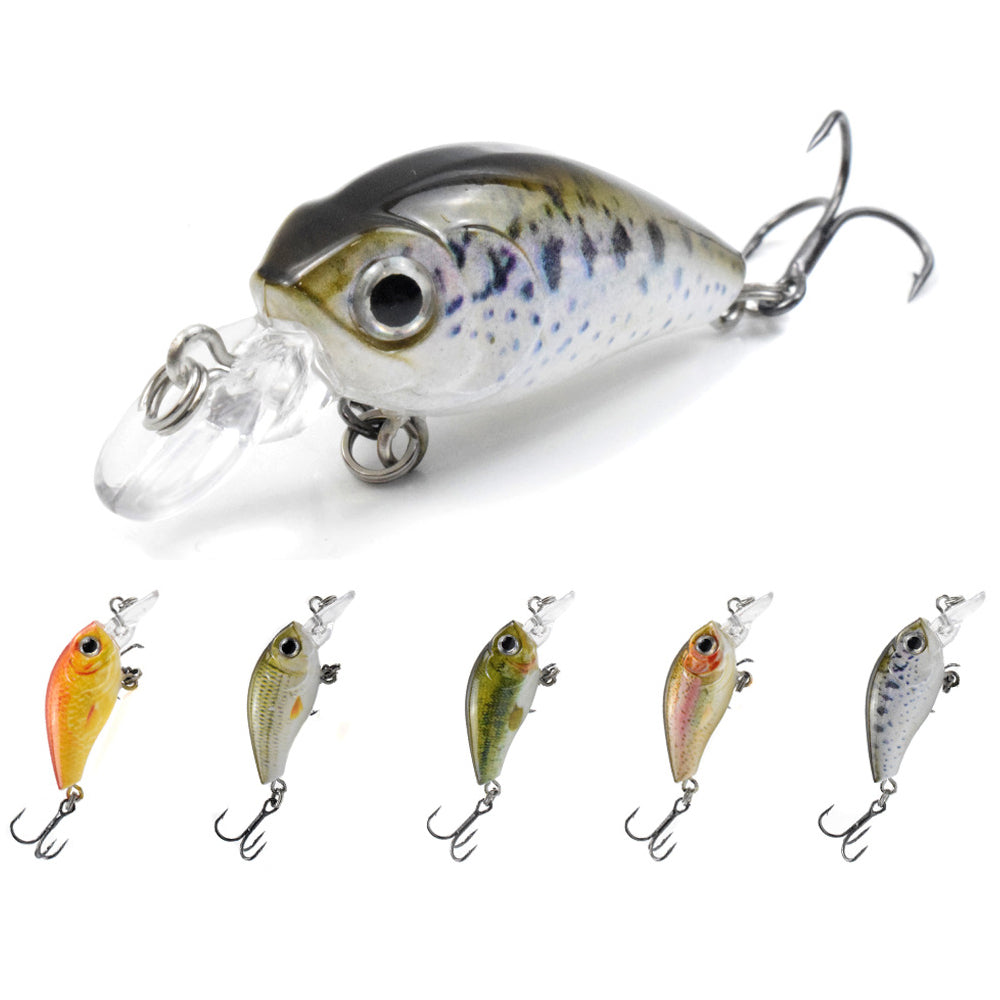 HERCULES Mini Crank Baits 4.5cm 3.5g 5pcs with PP Box HERCULES