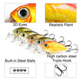 HERCULES Mini Crank Baits 4.5cm 3.5g 5pcs with PP Box HERCULES