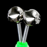 HERCULES Wingsflying 20 Pcs Fishing Rod Extra Loud Alarm Dual Alert Bell Green Silver Tone HERCULES SALE