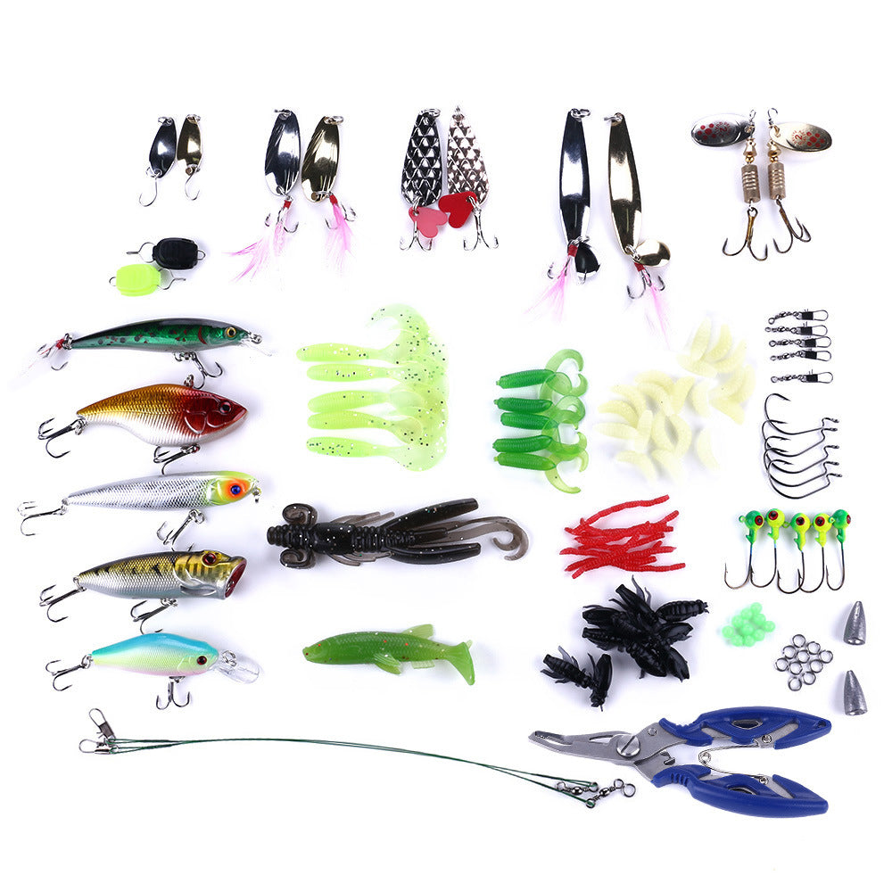 HERCULES 110 PCS Fishing Lure Tackle Box Fishing Lures Kit HERCULES