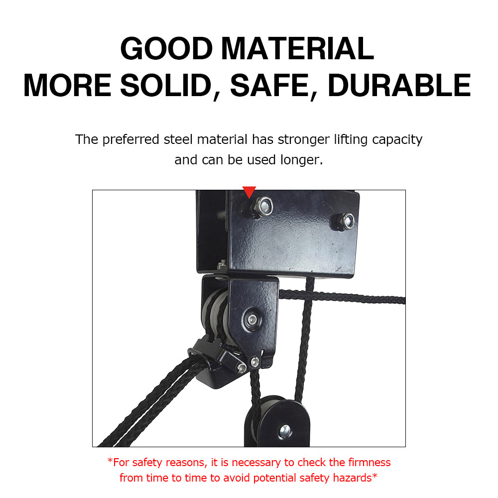 Kayak Storage Hoist for Canoes Bikes Ladders Overhead Pulley System HERCULES
