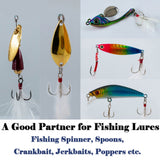 Feathered Treble Hooks – High Carbon Steel Barbed Fishing Hooks with Feathers HERCULES