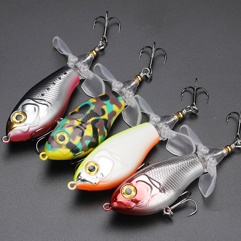 HERCULES Topwater Fishing Lures with Double Floating Rotating Tails HERCULES