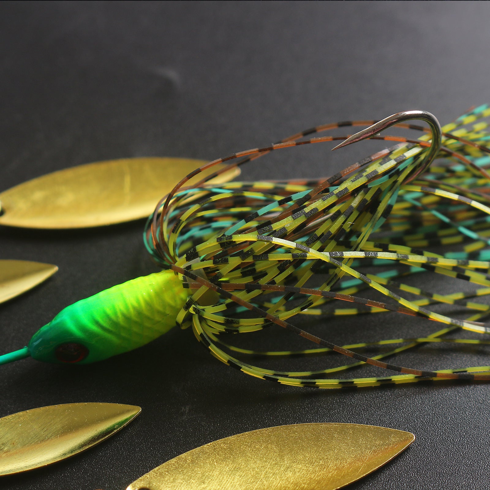 HERCULES Spinner Bait Jig with 4 Willow Leaf Sequins Fishing Lure HERCULES