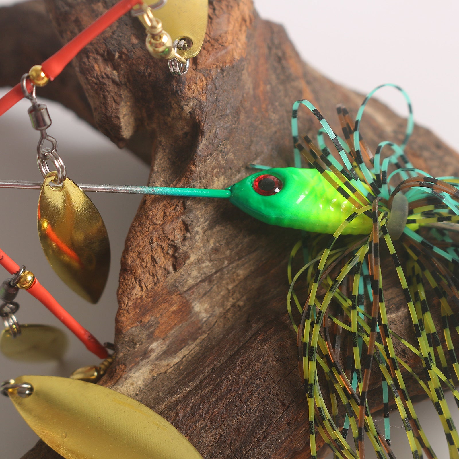 HERCULES Spinner Bait Jig with 4 Willow Leaf Sequins Fishing Lure HERCULES
