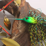 HERCULES Spinner Bait Jig with 4 Willow Leaf Sequins Fishing Lure HERCULES