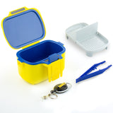 HERCULES Bait Box Fishing Plastic Bait Box with Fishing Zinger Retractor and Belt