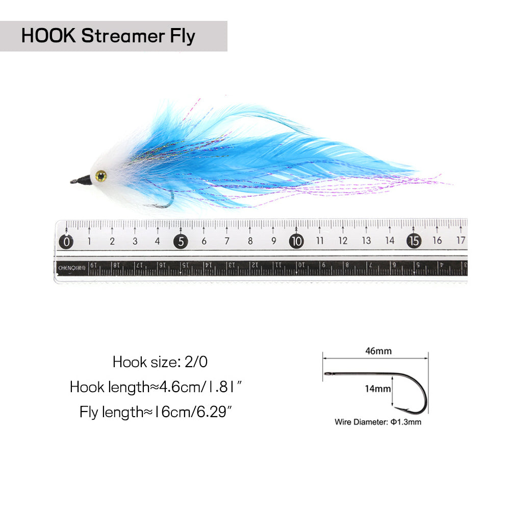 HERCULES Multicolor Fly Fishing Flies Streamer Flies, Fly Fishing Lures HERCULES