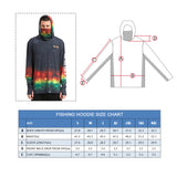 HERCULES with Neck Gaiter Men's Fishing Hoodie Sun Protection Long Sleeve Fishing Shirt Upf 50+ HERCULES