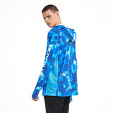 HERCULES Men's Gaiter Fishing Hoodie Sun Protection Long Sleeve Fishing Shirt Upf 50+ HERCULES