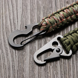 HERCULES Paracord Keychain with Carabiner for Outdoor HERCULES