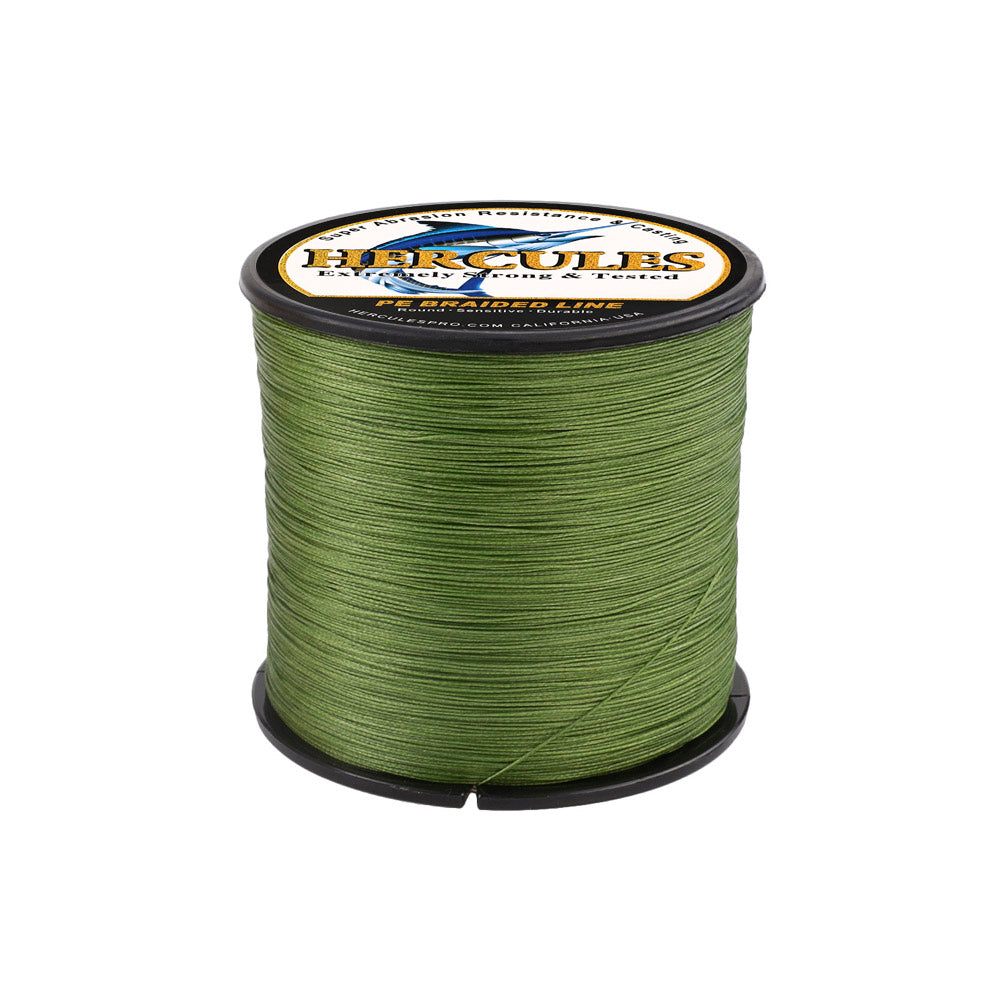 1500M 1640Yds Army Green 10lb-200lb HERCULES PE braid Fishing Line 8 Strands HERCULES