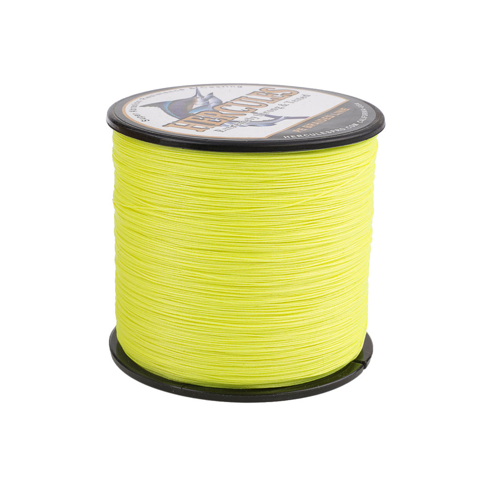1500M 1640Yds Fluorescent Yellow 10lb-200lb HERCULES PE braid Fishing Line 8 Strands HERCULES