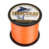 2000M 2187Yds Orange 10lb-200lb HERCULES PE Braided Fishing Line 8 Strands HERCULES