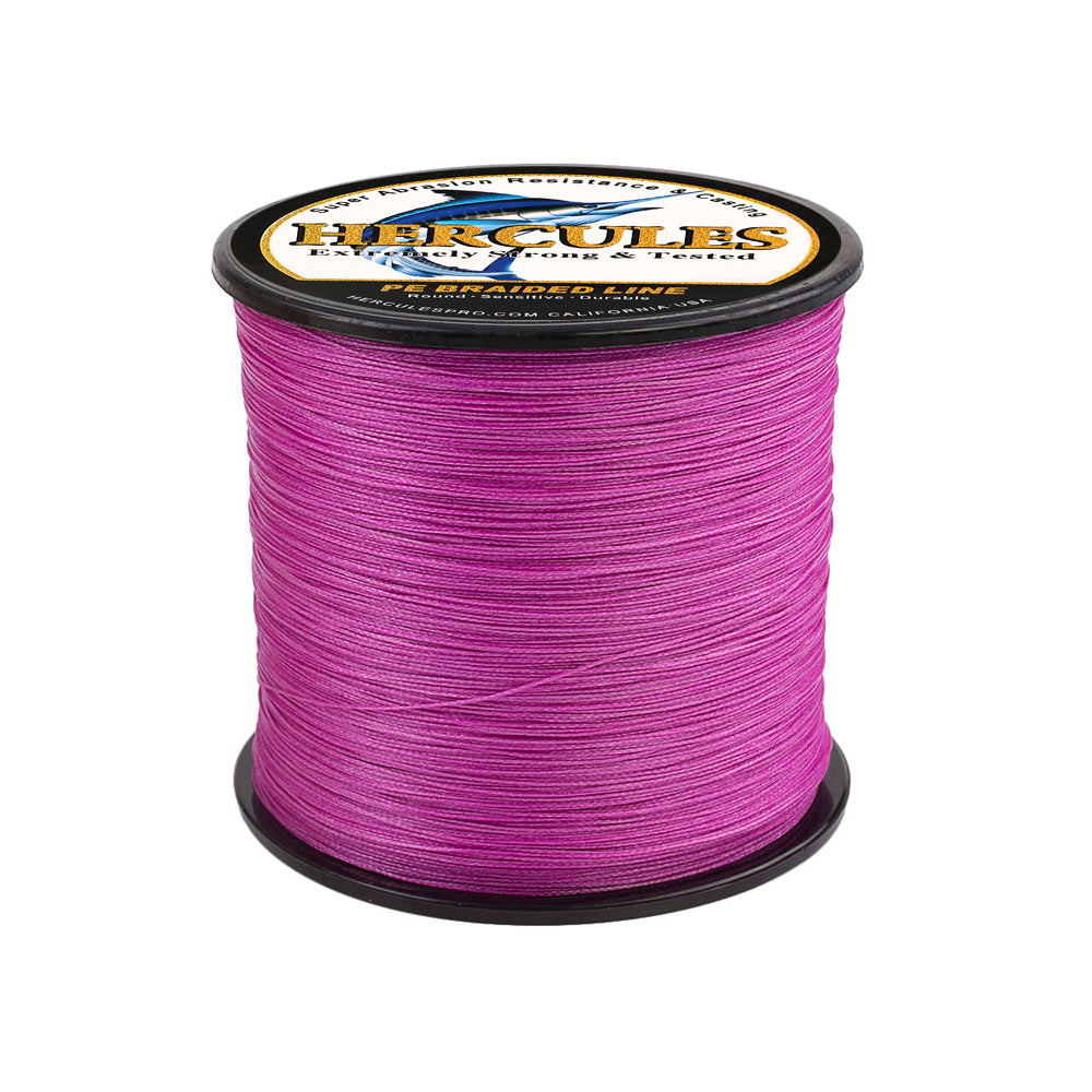1500M 1640Yds Pink 10lb-200lb HERCULES PE Braided Fishing Line 8 Strands HERCULES