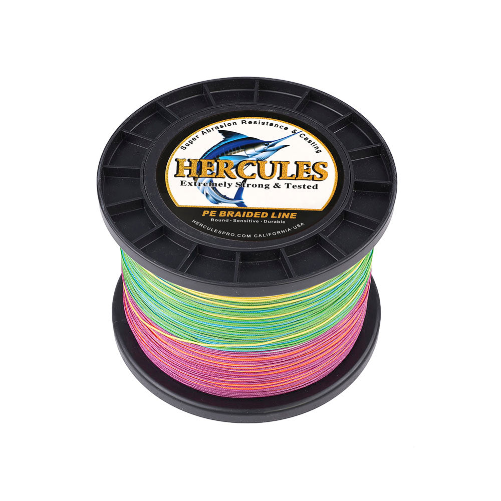 1000M 1094Yds Multicolor 10lb-300lb 8 Strands HERCULES PE Braided Fishing Line HERCULES