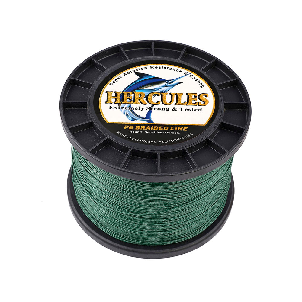1000M 1094Yds Green 10lb-300lb HERCULES PE Braided Fishing Line 8 Strands HERCULES