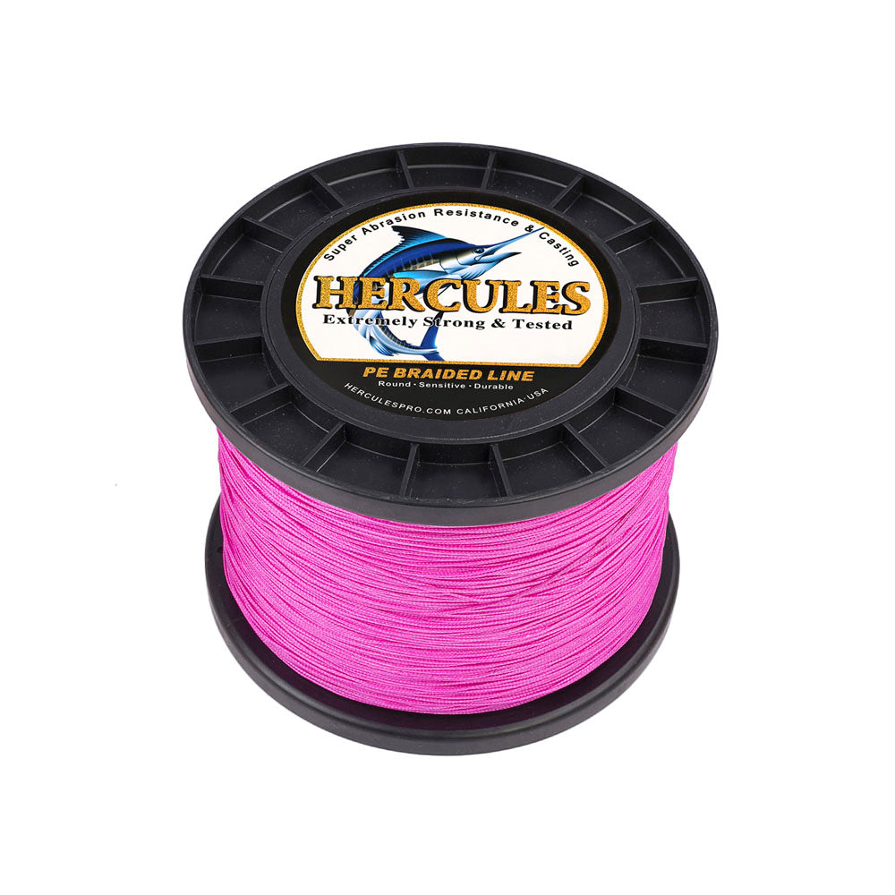 1000M 1094Yds Pink 10lb-300lb HERCULES PE braid Fishing Line 8 Strands HERCULES