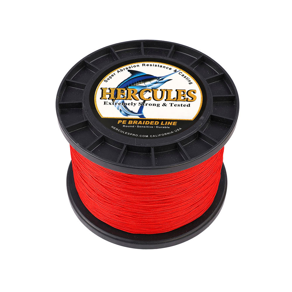1500M 1640Yds Red 10lb-200lb HERCULES PE braid Fishing Line 8 Strands HERCULES