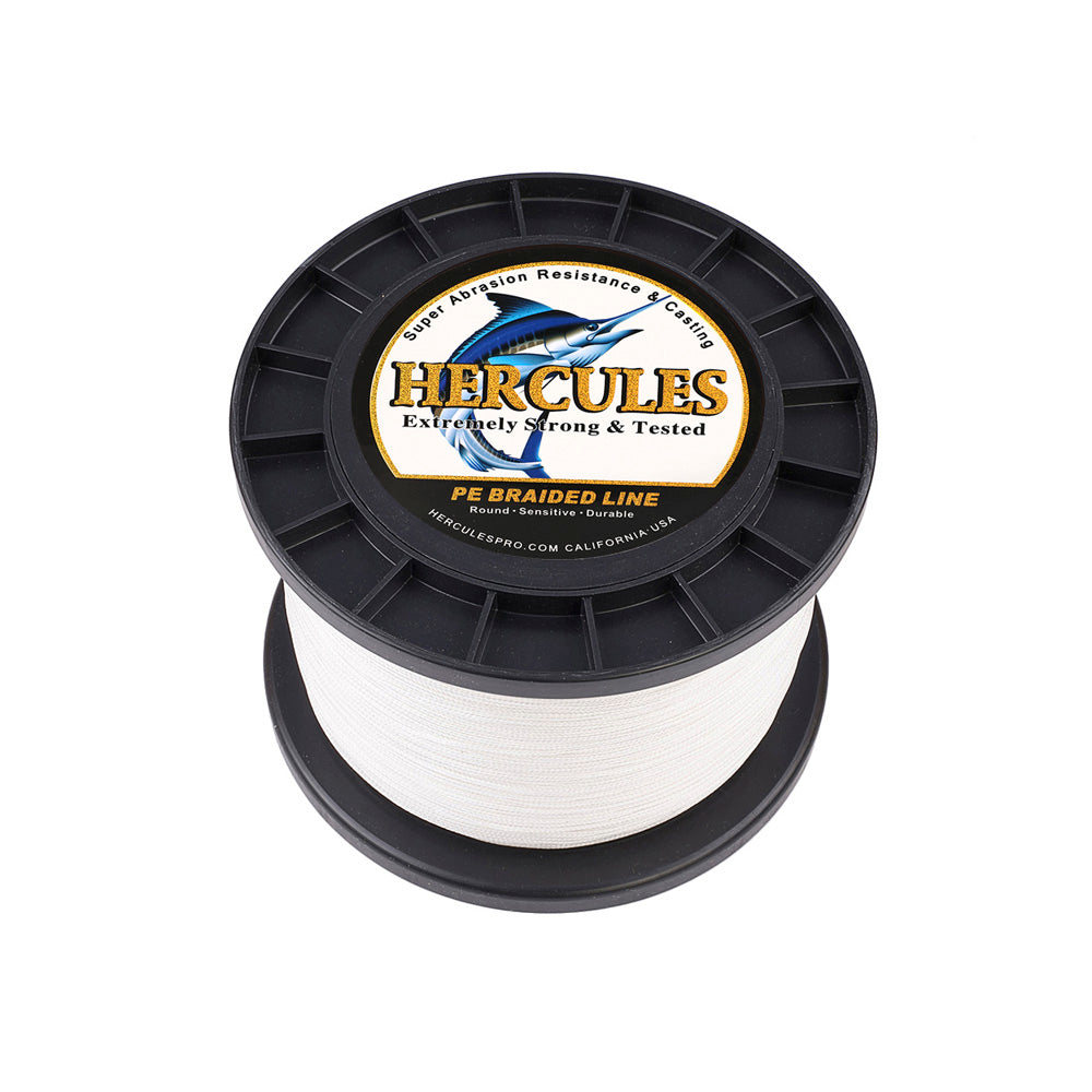 1000M 1094Yds White 10lb-300lb HERCULES PE braid Fishing Line 8 Strands HERCULES