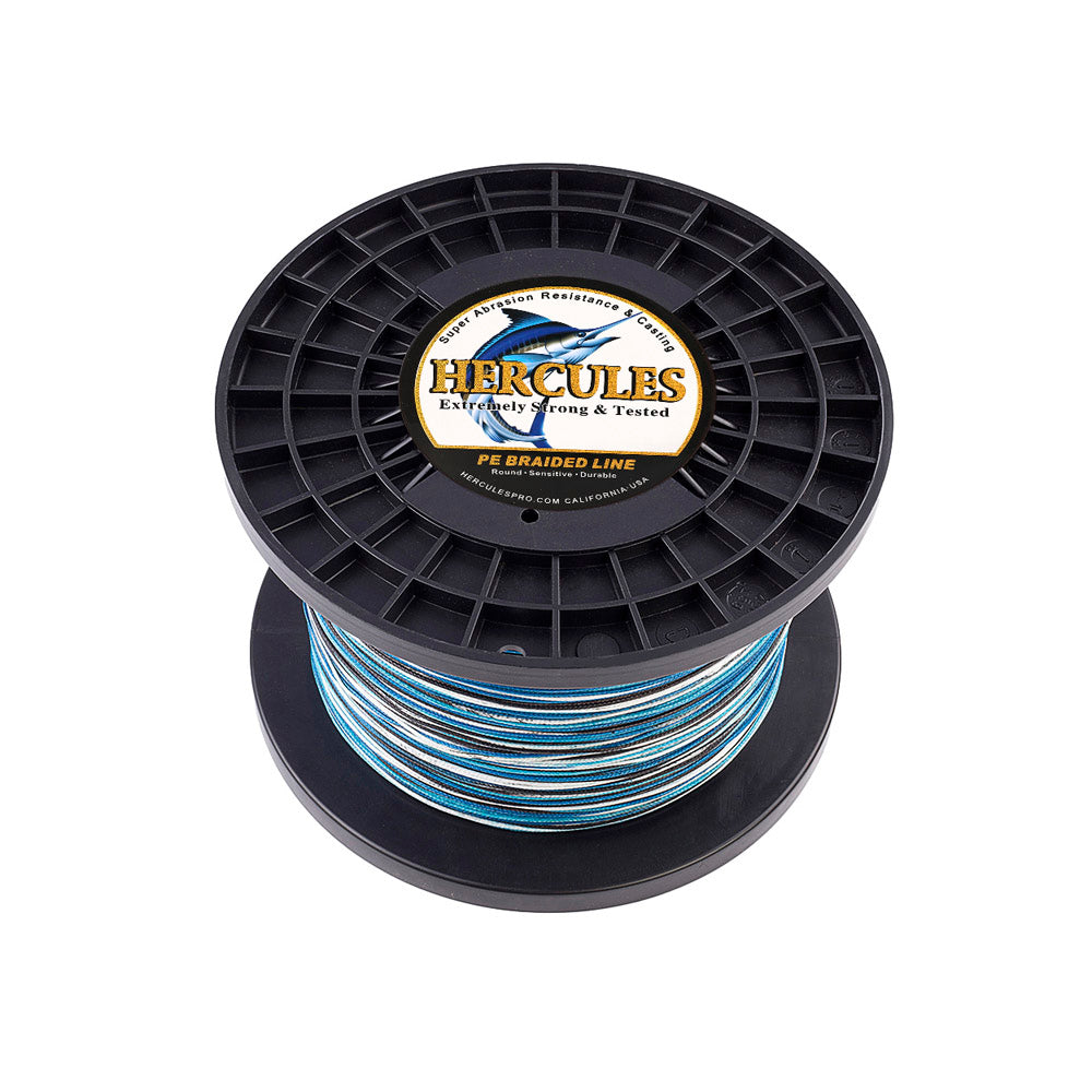 1000M 1094Yds Camo Blue 10LB-300LB HERCULES PE Braid Fishing Line 8 Strands HERCULES