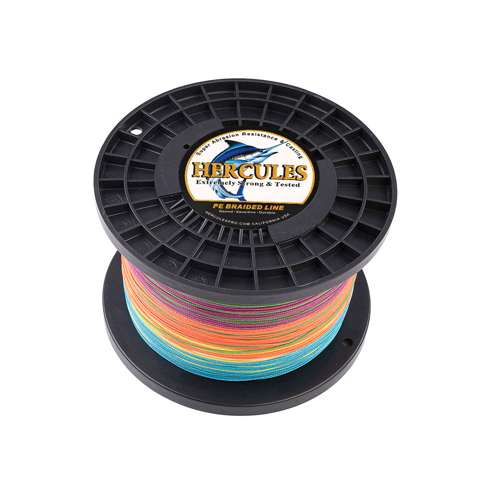 1000M 1094Yds Multicolor 10lb-300lb 8 Strands HERCULES PE Braided Fishing Line HERCULES