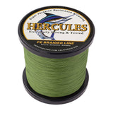 2000M 2187Yds Army Green 6lb-100lb HERCULES PE Braid Fishing Line 4 Strands HERCULES