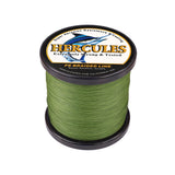 1000M 1094Yds Army Green 10lb-300lb 8 Strands HERCULES PE Braided Fishing Line HERCULES