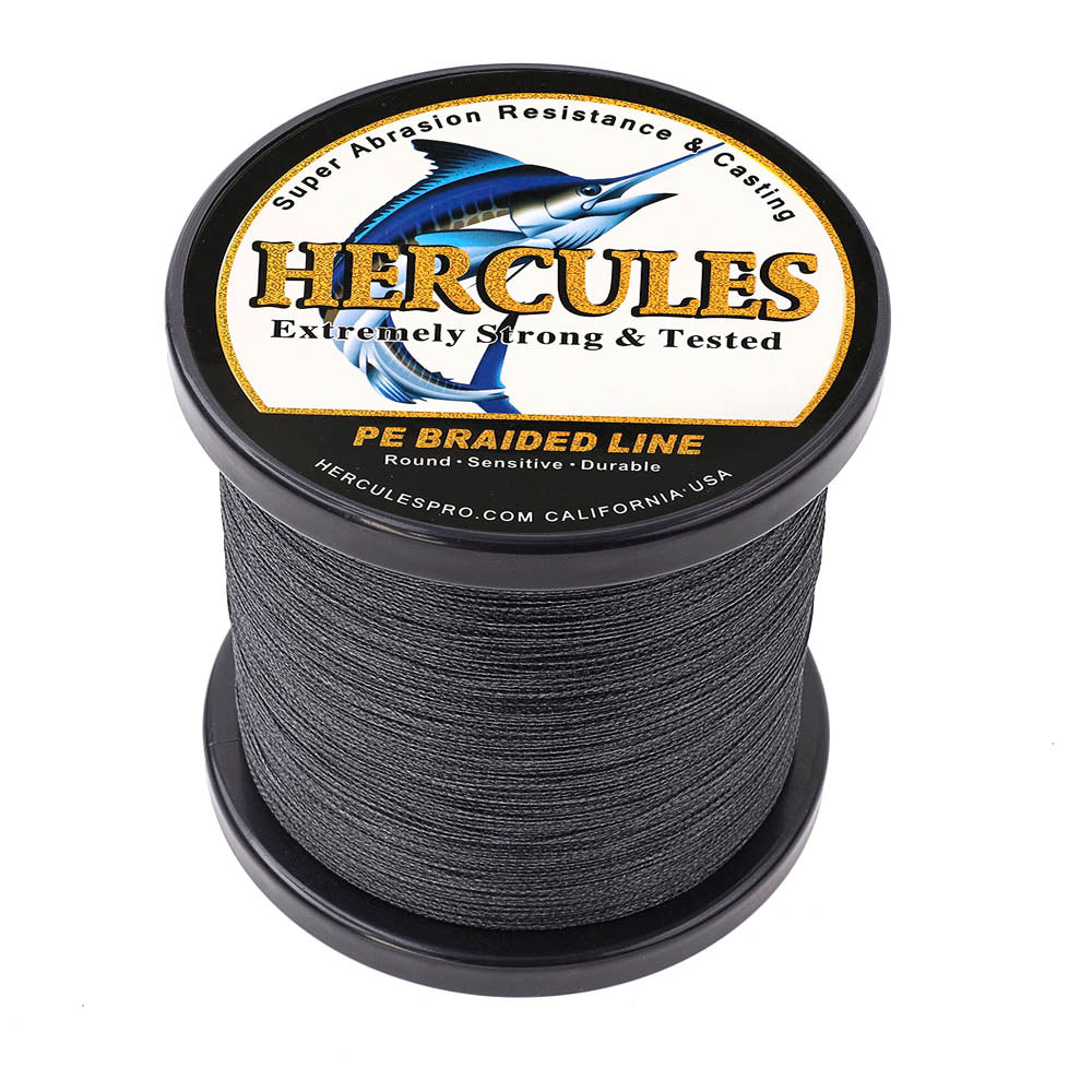 1000M 1094Yds Black 6lb-100lb HERCULES PE Braid Fishing Line 4 Strands HERCULES