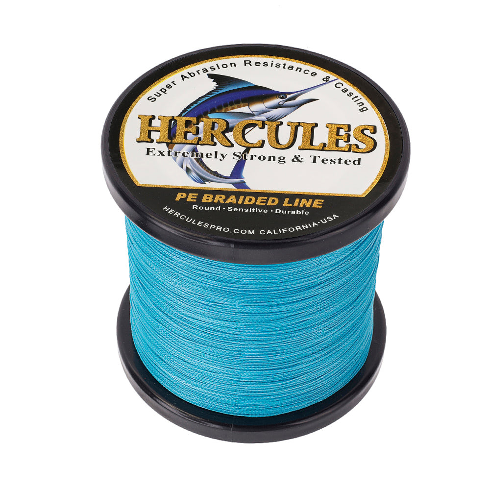 2000M 2187Yds Blue 6lb-100lb HERCULES PE Braided Fishing Line 4 Strands HERCULES