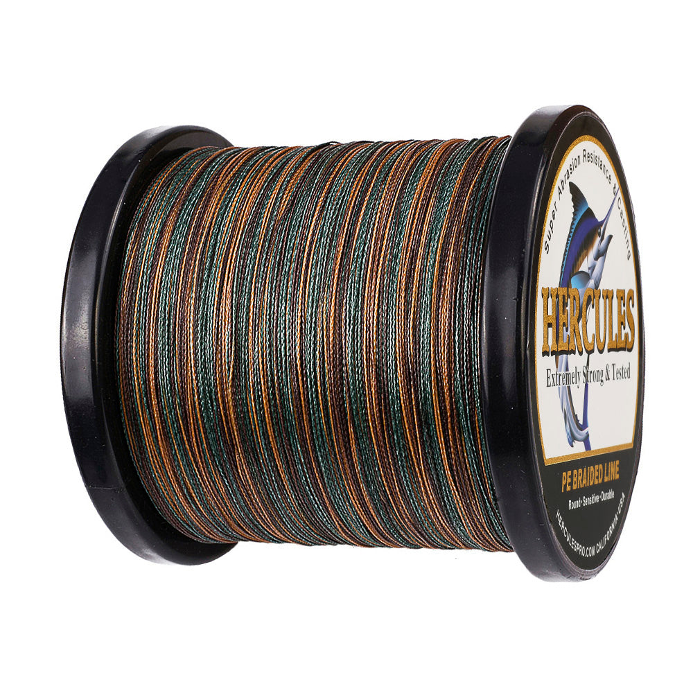 2000M 2187Yds Camouflage 6lb-100lb HERCULES PE Braided Fishing Line 4 Strands HERCULES
