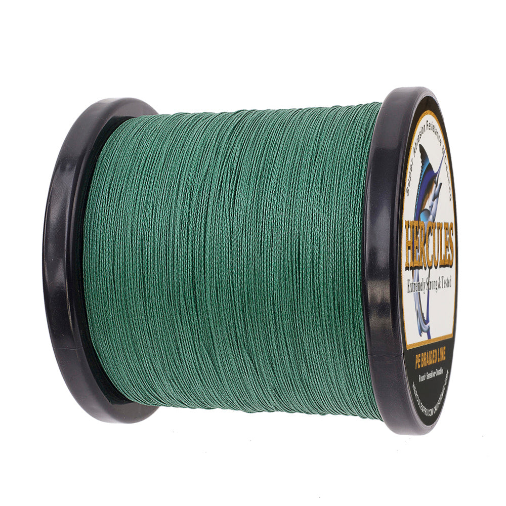 2000M 2187Yds Green 6lb-100lb HERCULES PE Braid Fishing Line 4 Strands HERCULES