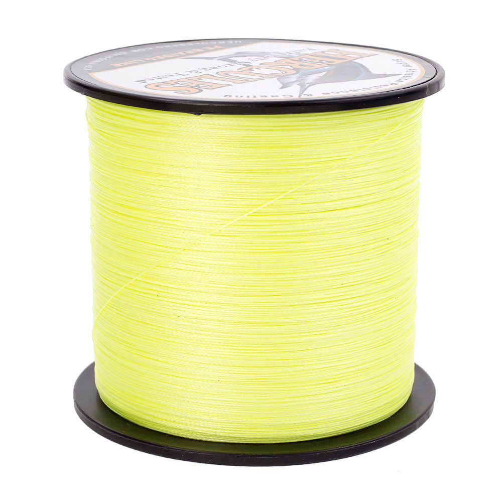 1500M 1640Yds Fluorescent Yellow 6lb-100lb HERCULES PE Braided Fishing Line 4 Strands HERCULES
