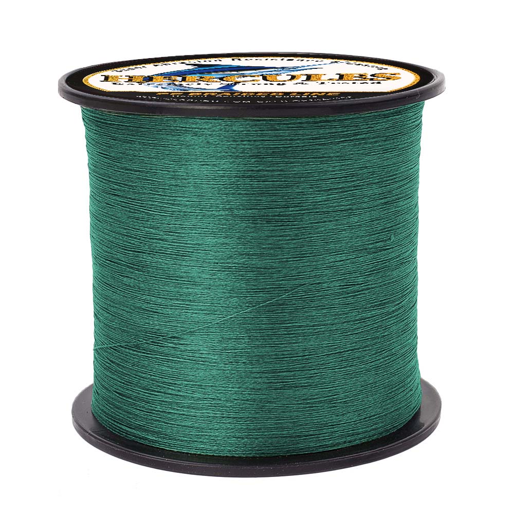 1500M 1640Yds Green 6lb-100lb HERCULES PE Braided Fishing Line 4 Strands HERCULES