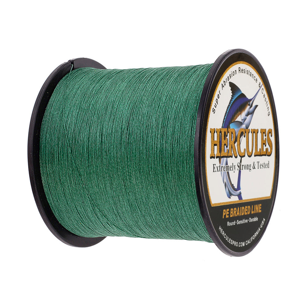2000M 2187Yds Green 6lb-100lb HERCULES PE Braid Fishing Line 4 Strands HERCULES