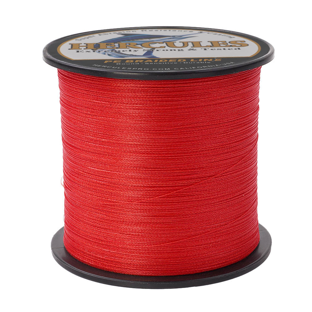 2000M 2187Yds Red 6lb-100lb HERCULES PE Braid Fishing Line 4 Strands HERCULES