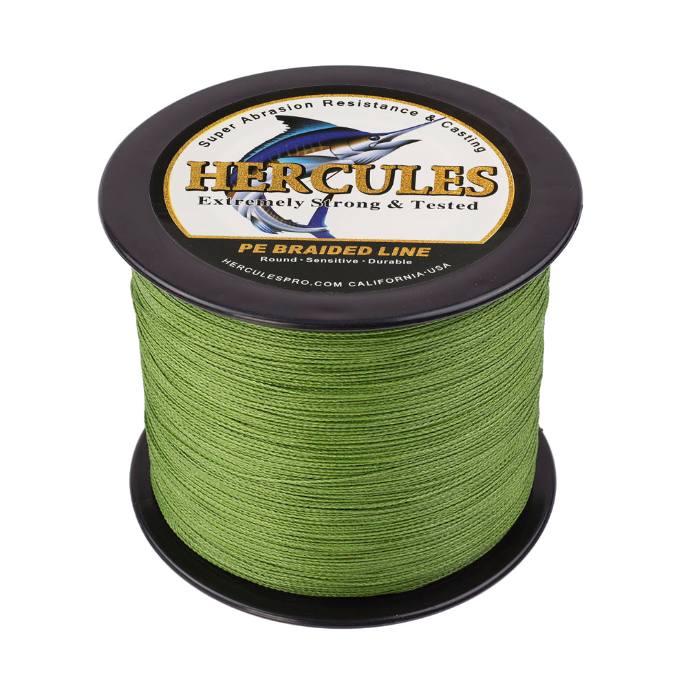 2000M 2187Yds Army Green 6lb-100lb HERCULES PE Braid Fishing Line 4 Strands HERCULES