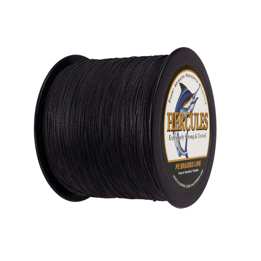 2000M 2187Yds Black 6lb-100lb HERCULES PE Braid Fishing Line 4 Strands HERCULES